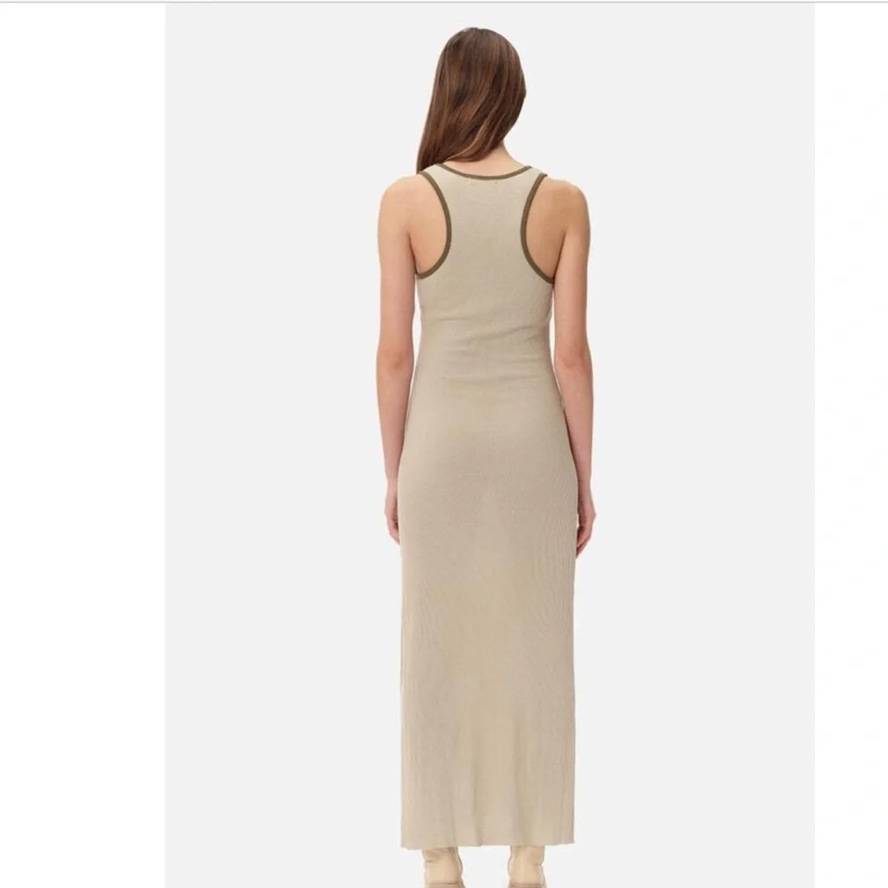 John Elliott Silk Rib Midi Dress